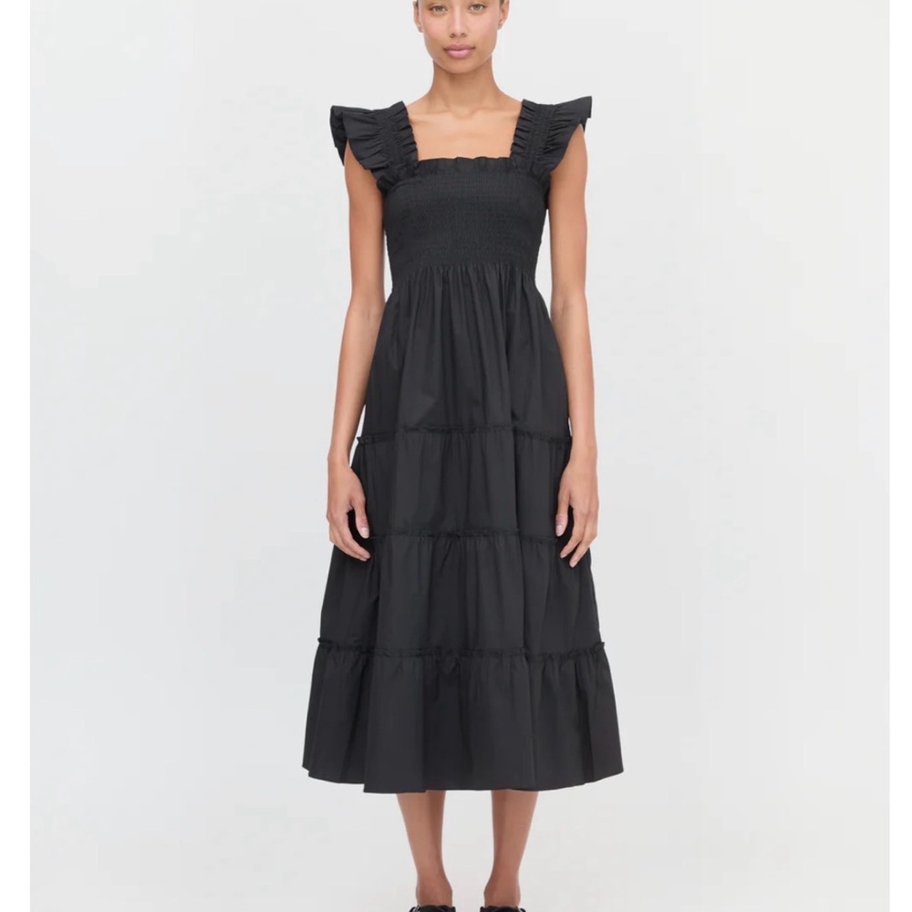 Hill House Nap Dress Black Swiss Dot